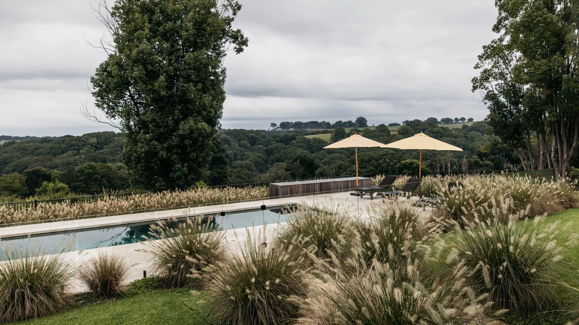 Un vaste jardin dans la région des Northern Rivers Australie